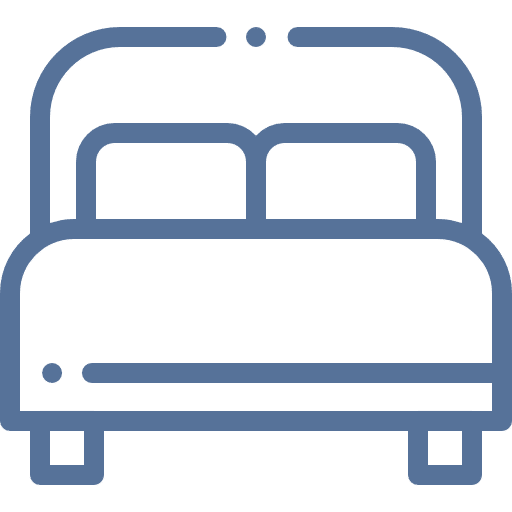 bed icon blue