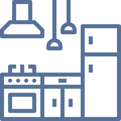kitchen icon blue